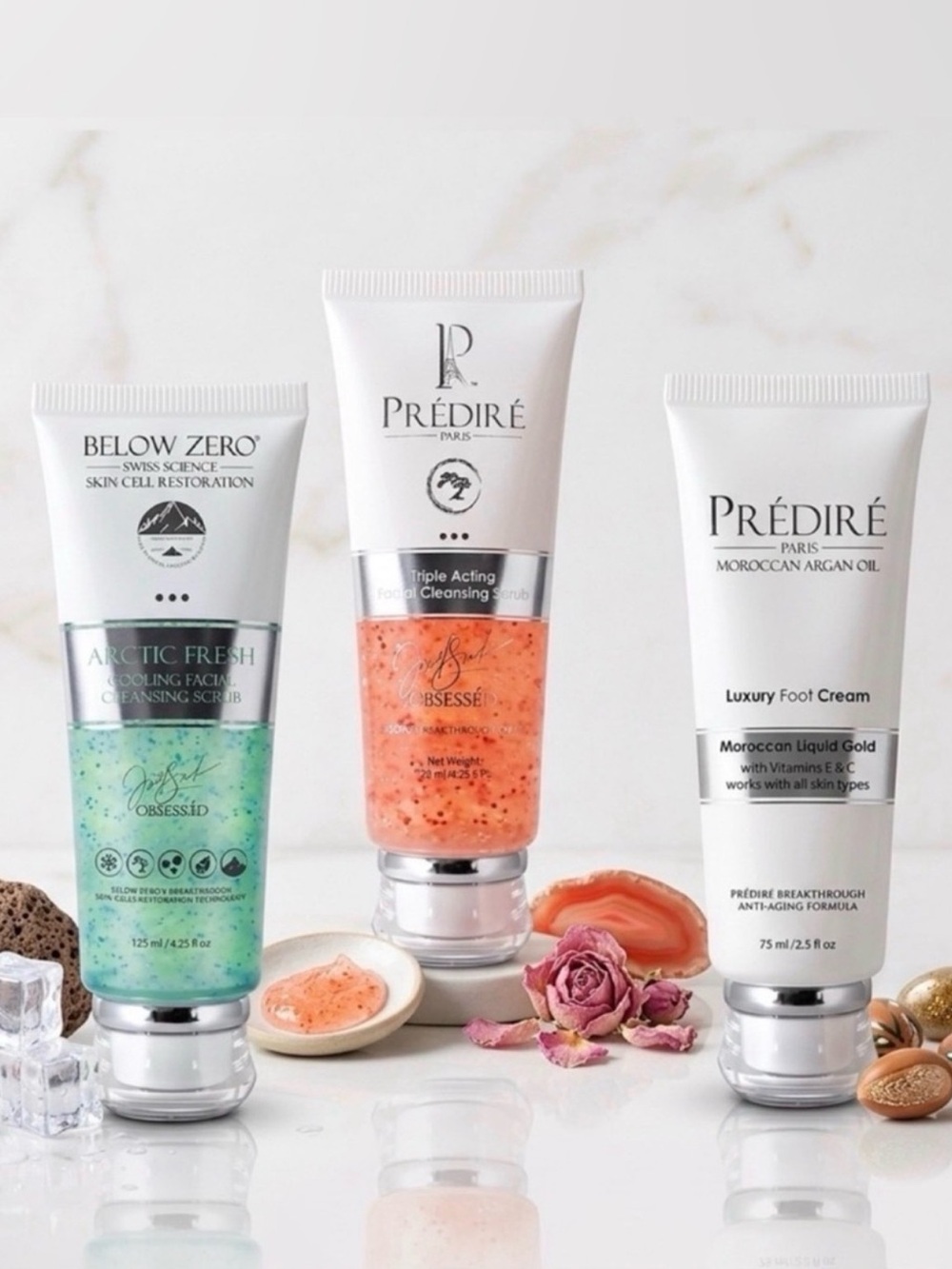 🔥Predire BUNDLE🔥 Stem Cell/Retinol Scrub, Hand& Foot Cream, Arctic Blast